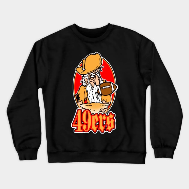 49ers Crewneck Sweatshirt by the Mad Artist